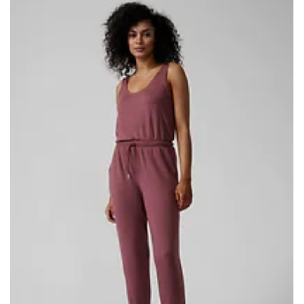 Athleta Balance Jumpsuit- Size Small -Tawny Rose -